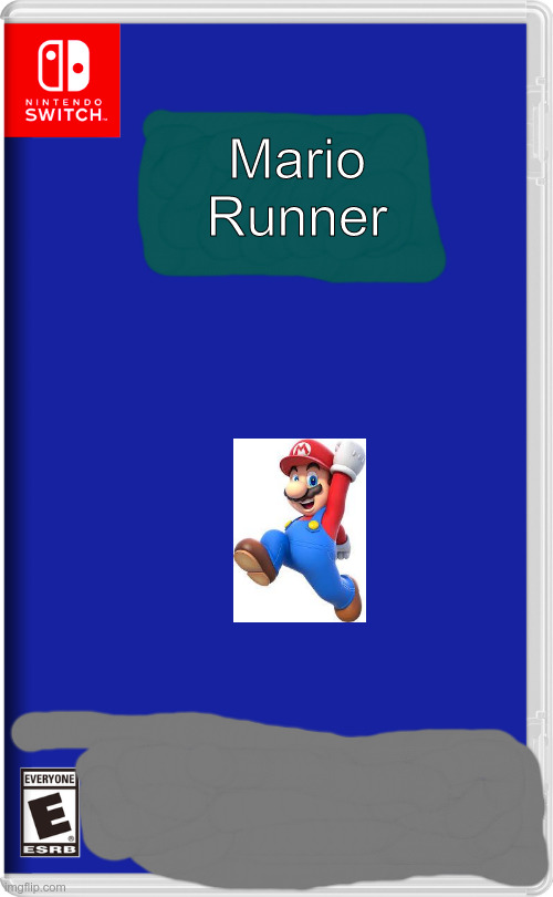 e | Mario Runner | image tagged in nintendo switch | made w/ Imgflip meme maker