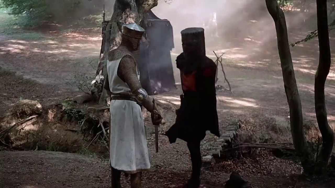 Monty Python Black Knight (Invincible) Blank Meme Template