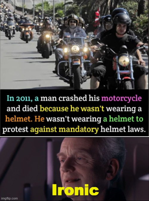 YOU DIED | Ironic | image tagged in palpatine ironic | made w/ Imgflip meme maker