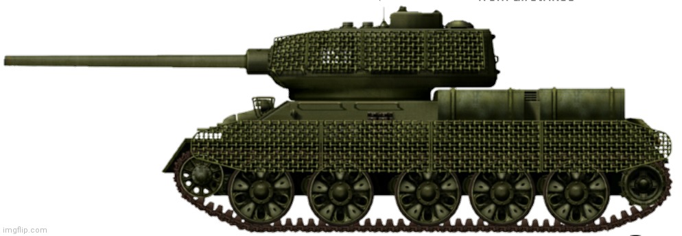 Modernized T-34 with cage armor and stuff | image tagged in soviet,t-series,tank,modern | made w/ Imgflip meme maker