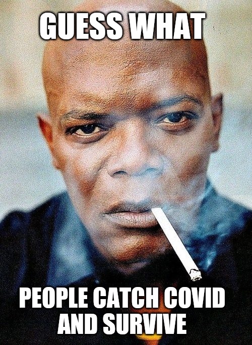Guess what Covid | GUESS WHAT; PEOPLE CATCH COVID
AND SURVIVE | image tagged in guess what,covid-19,covid 19,coronavirus,funny memes,covid | made w/ Imgflip meme maker