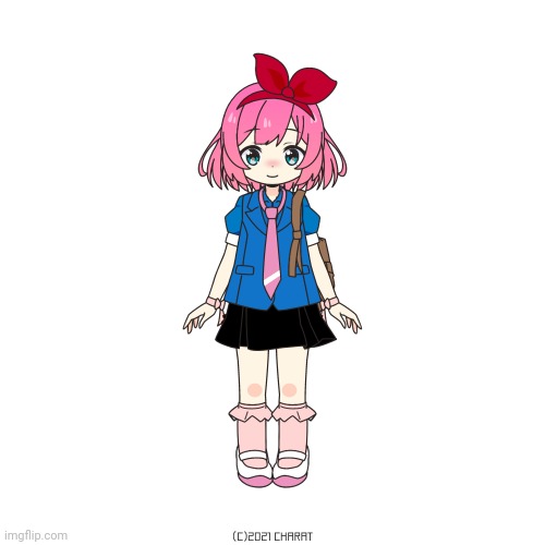 I redid Pink/Sayori's design again | made w/ Imgflip meme maker