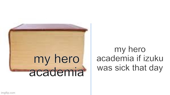 i am not funny |  my hero academia if izuku was sick that day; my hero academia | image tagged in my hero academia | made w/ Imgflip meme maker