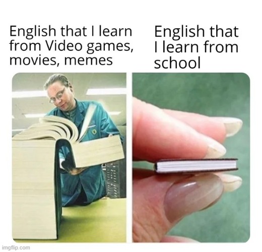 true | image tagged in english | made w/ Imgflip meme maker
