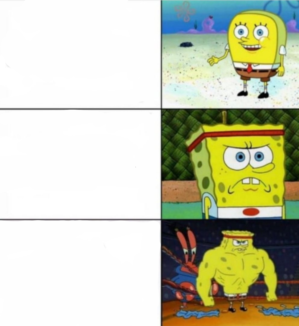 Strong Spongebob Blank Meme Template