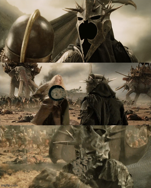 image tagged in lotr,lord of the rings,tolkien,eowyn,nazgul,witch king | made w/ Imgflip meme maker