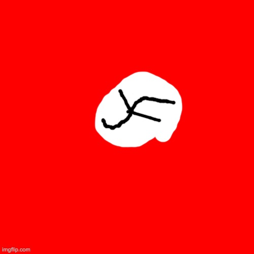 attempt on drawing nazi germany flag | image tagged in memes,blank transparent square | made w/ Imgflip meme maker