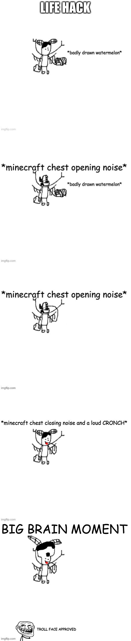 *dies from cringe* | BIG BRAIN MOMENT; TROLL FACE APPROVED | made w/ Imgflip meme maker