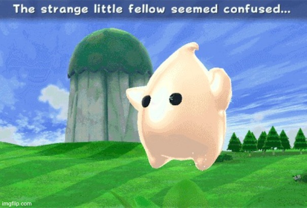 The little fellow seemed confused... | image tagged in the little fellow seemed confused | made w/ Imgflip meme maker