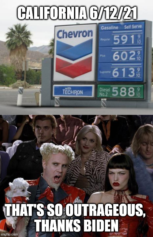 Furnace Creek California | CALIFORNIA 6/12/21; THAT'S SO OUTRAGEOUS, 
THANKS BIDEN | image tagged in memes,mugatu so hot right now | made w/ Imgflip meme maker