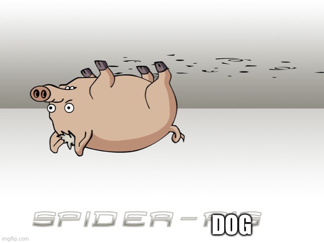 spiderpig | DOG | image tagged in spiderpig | made w/ Imgflip meme maker