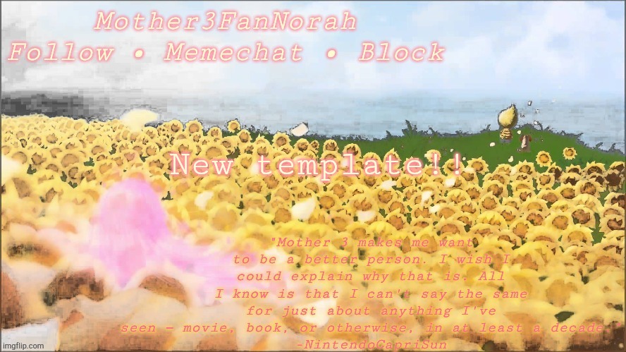 New MOTHER 3 template! | New template!! | made w/ Imgflip meme maker