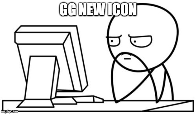 Waiting GG | GG NEW ICON | image tagged in waiting gg | made w/ Imgflip meme maker