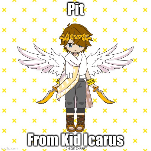 idk, was bored | Pit; From Kid Icarus | image tagged in charat | made w/ Imgflip meme maker
