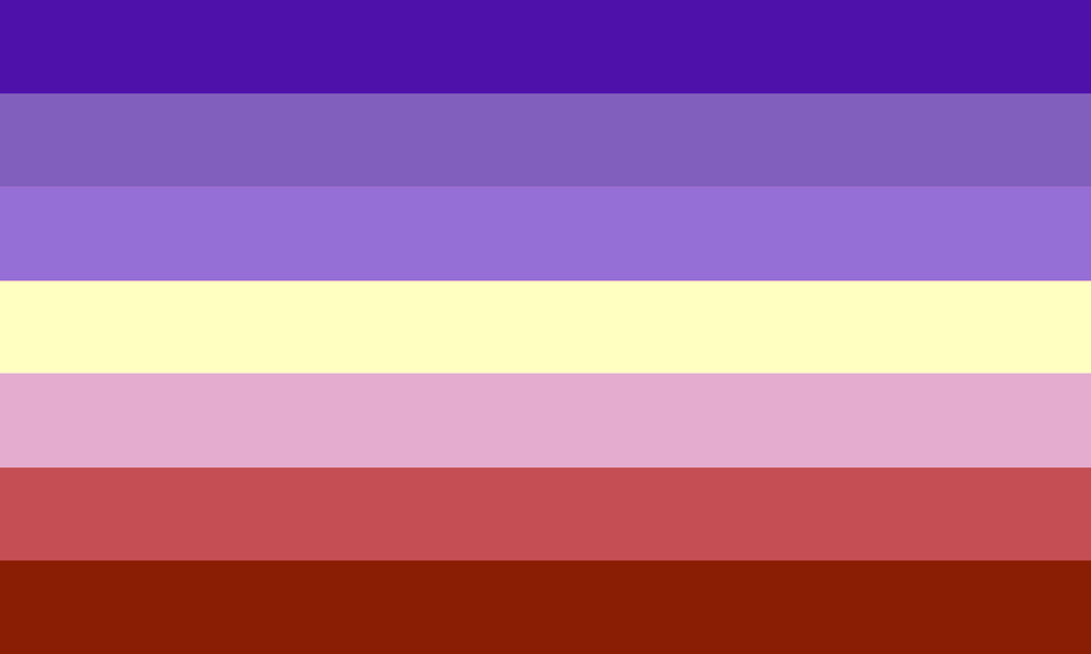 High Quality nonbinary lesbian flag Blank Meme Template