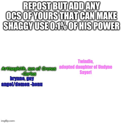 brynne, gay angel/demon -honu | made w/ Imgflip meme maker