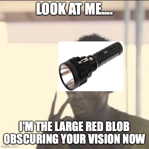 Look At Me Meme | LOOK AT ME.... I'M THE LARGE RED BLOB OBSCURING YOUR VISION NOW | image tagged in memes,look at me | made w/ Imgflip meme maker