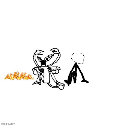 Carlos and Trollge being bros while the world burns | image tagged in carlos and trollge being bros while the world burns | made w/ Imgflip meme maker