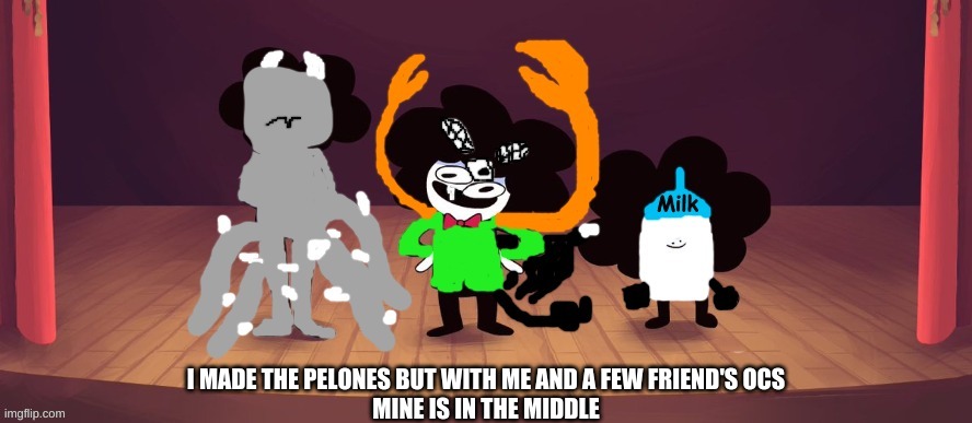 The Pelones but its the Boys | I MADE THE PELONES BUT WITH ME AND A FEW FRIEND'S OCS
MINE IS IN THE MIDDLE | image tagged in the pelones but its the boys | made w/ Imgflip meme maker