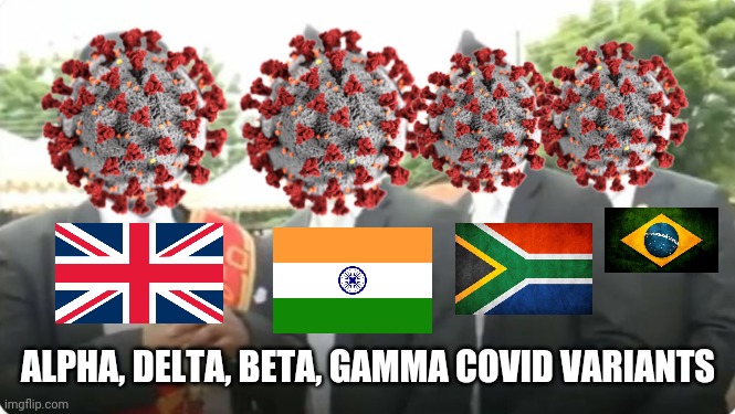 ..... | ALPHA, DELTA, BETA, GAMMA COVID VARIANTS | image tagged in dancing pallbearers,covid-19,coronavirus,variants,coffin dance,memes | made w/ Imgflip meme maker