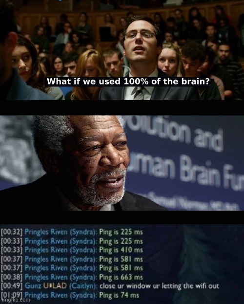 What if we used 100% of the brain | image tagged in what if we used 100 of the brain,funny,memes,infinite iq,wifi | made w/ Imgflip meme maker