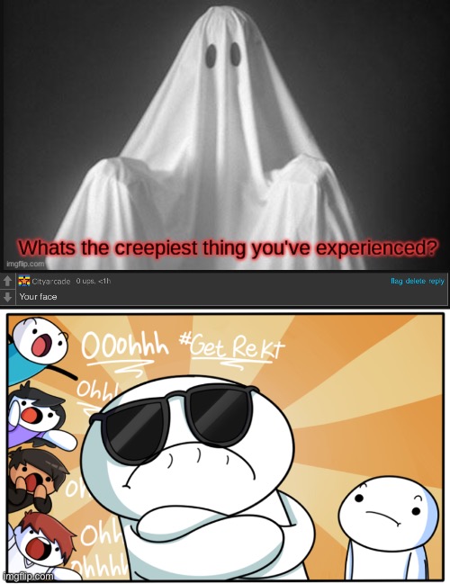 image tagged in theodd1sout get rekt | made w/ Imgflip meme maker