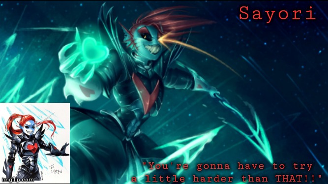 Sayori but she's Undying Blank Meme Template