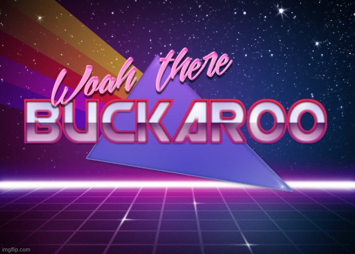 Woah there buckaroo | image tagged in woah there buckaroo | made w/ Imgflip meme maker