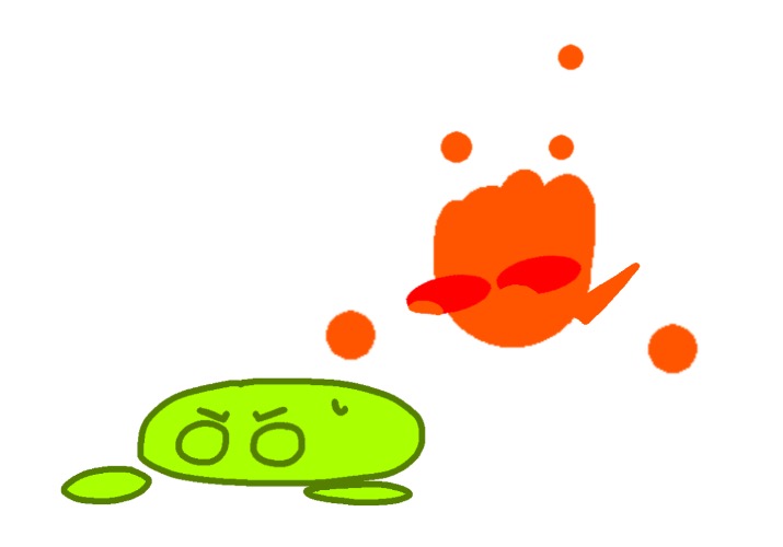 Idk name for orange guy yet but he’s in Mucky’s brain. | made w/ Imgflip meme maker