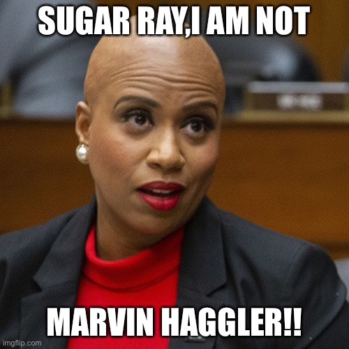 SUGAR RAY,I AM NOT; MARVIN HAGGLER!! | image tagged in marvelous marvin | made w/ Imgflip meme maker