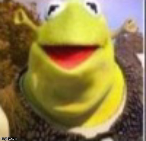 High Quality Shrek kermit Blank Meme Template