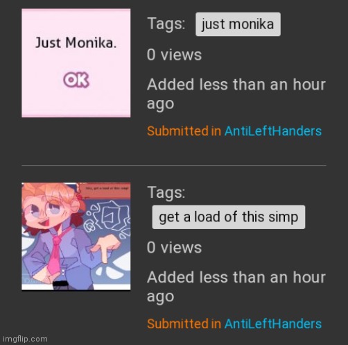 Senpai and Monika unite | made w/ Imgflip meme maker