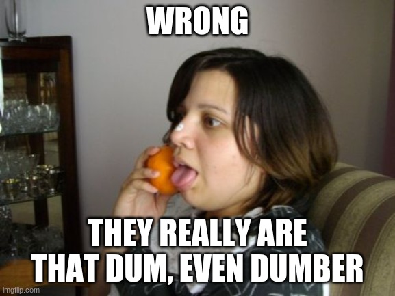 Wrong Number Rita Meme | WRONG THEY REALLY ARE THAT DUM, EVEN DUMBER | image tagged in memes,wrong number rita | made w/ Imgflip meme maker