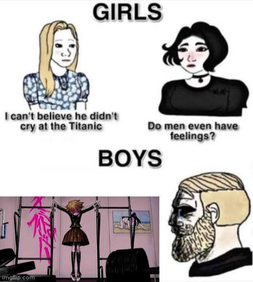 ;-; | image tagged in do men even have feelings | made w/ Imgflip meme maker