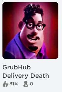 Grub Hub Death Blank Meme Template