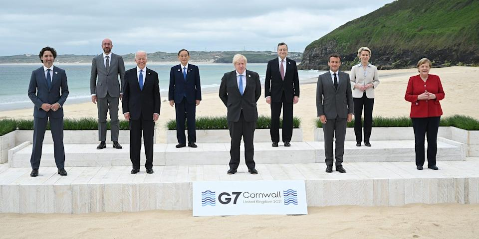 G7 Leaders Blank Meme Template