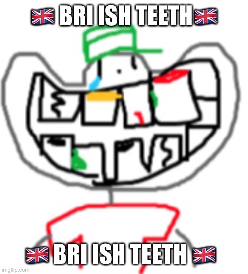 🇬🇧 BRI ISH TEETH🇬🇧; 🇬🇧 BRI ISH TEETH 🇬🇧 | made w/ Imgflip meme maker