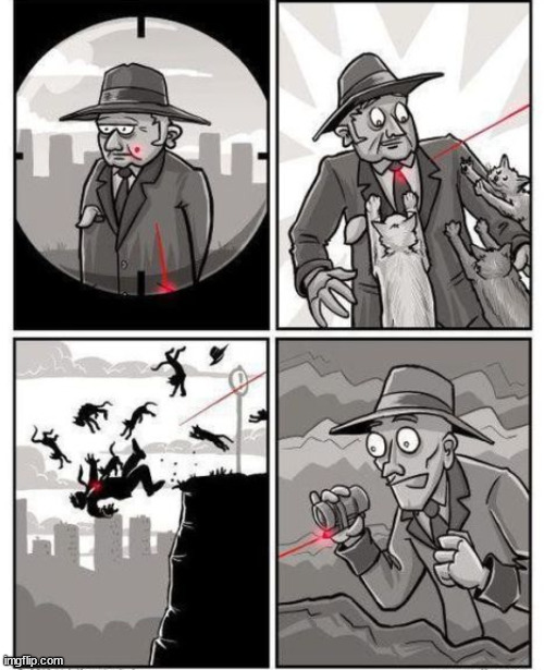 How to kill with out a real weapon | image tagged in comics/cartoons,dark humor | made w/ Imgflip meme maker