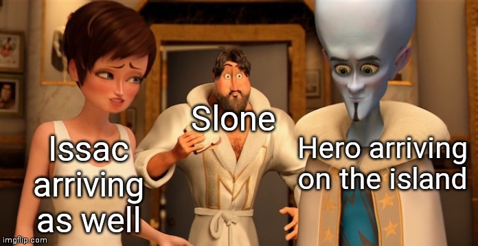 More Hero in his Fortnite storyline memes | Slone; Issac arriving as well; Hero arriving on the island | image tagged in metro man panic,fortnite,oh wow are you actually reading these tags,memes,funny,never gonna give you up | made w/ Imgflip meme maker