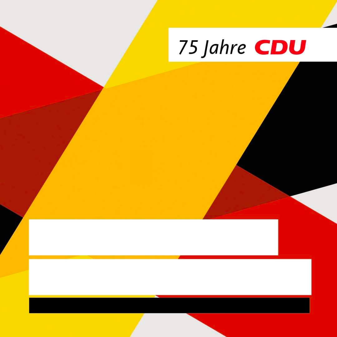 75 Jahre CDU Blank Meme Template