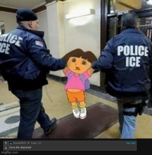 Have Fun! | image tagged in funny,cursed,comments,police,dora | made w/ Imgflip meme maker