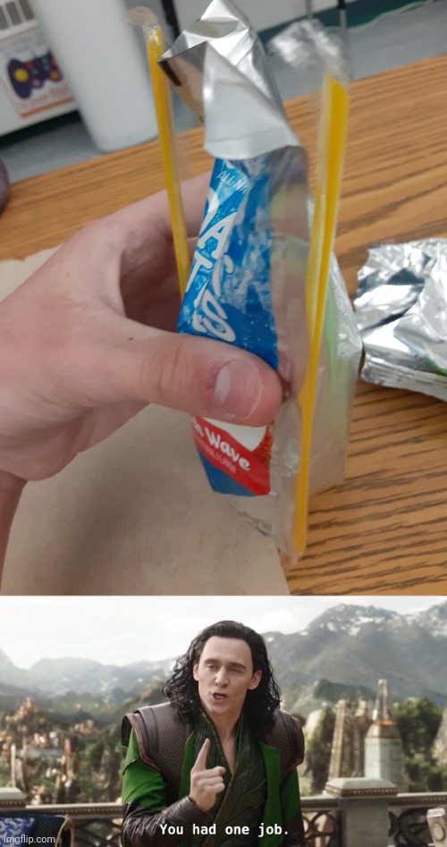 So, at school today, I got two straws on my caprisun. | image tagged in you had one job just the one,memes | made w/ Imgflip meme maker