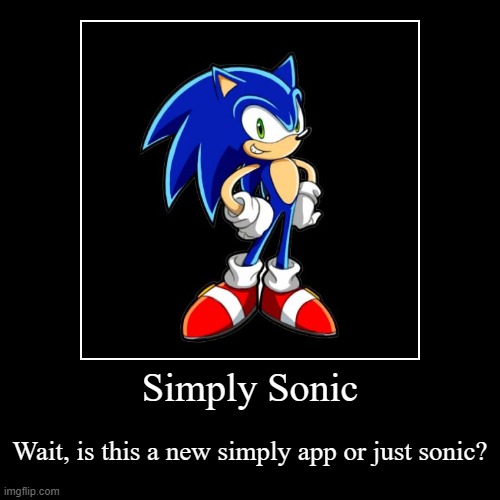 Simply Sonic - Lear how to run faster than wind | image tagged in funny,demotivationals | made w/ Imgflip demotivational maker