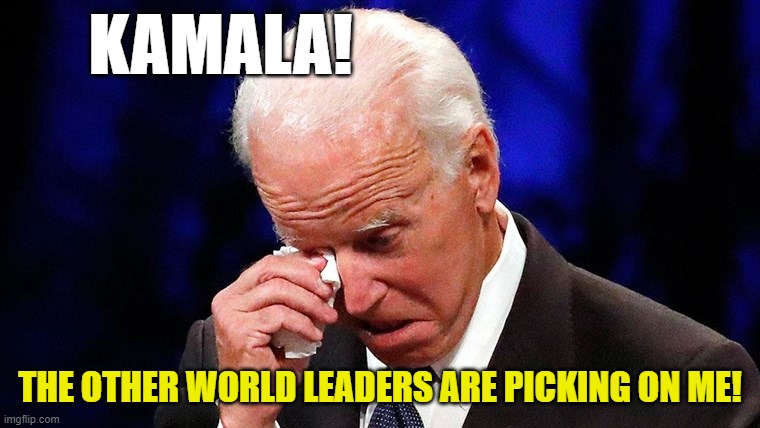 KAMALA! THE OTHER WORLD LEADERS ARE PICKING ON ME! | made w/ Imgflip meme maker