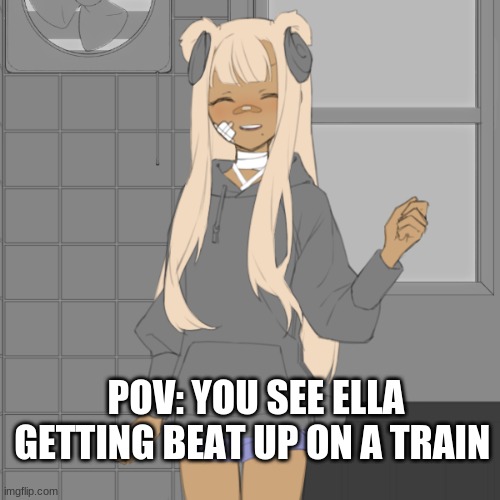 POV: YOU SEE ELLA GETTING BEAT UP ON A TRAIN | made w/ Imgflip meme maker