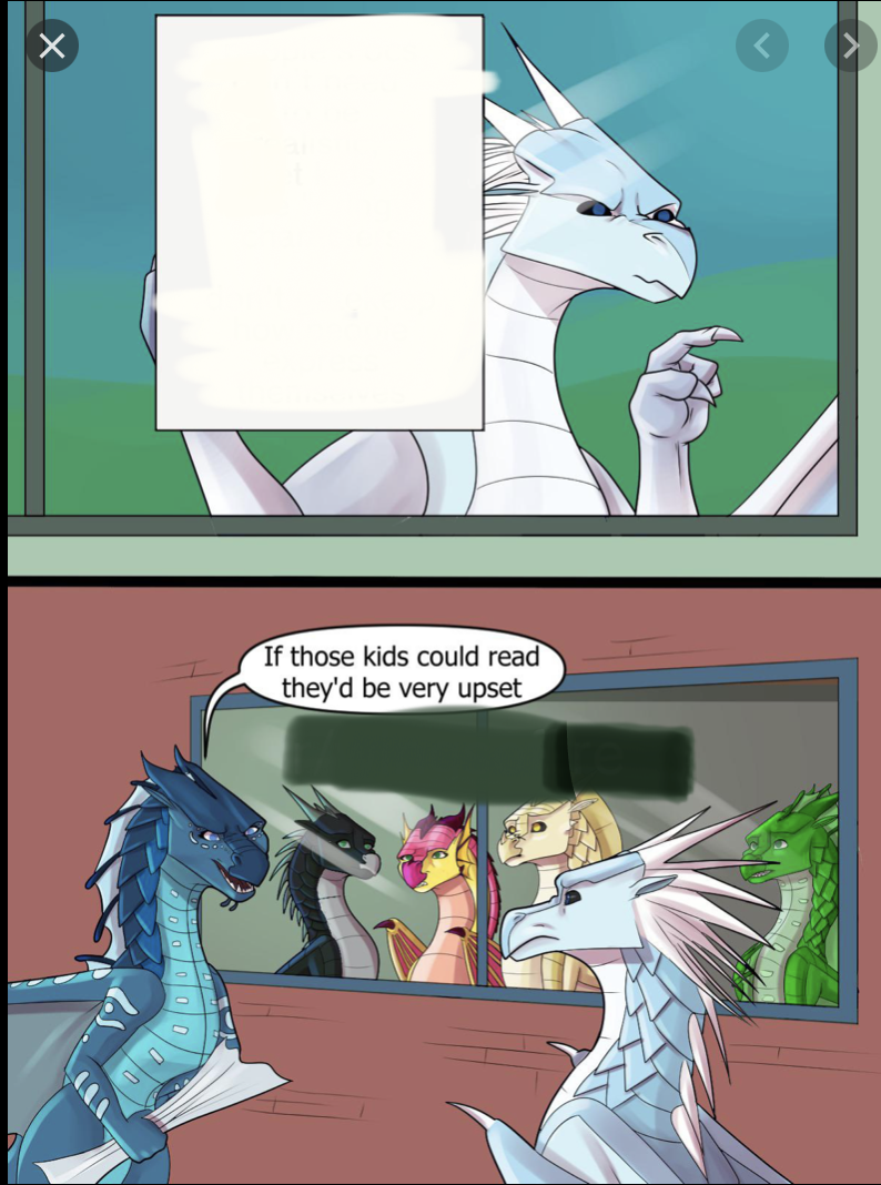 High Quality Wings of fire those kids could read they'd be very upset Blank Meme Template
