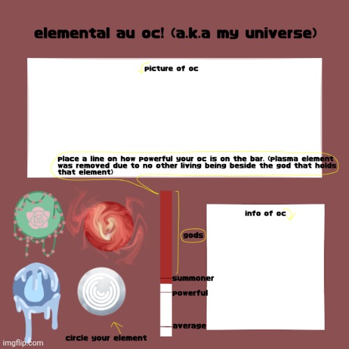 Put your oc into this! Maybe idk | image tagged in element oc maker | made w/ Imgflip meme maker