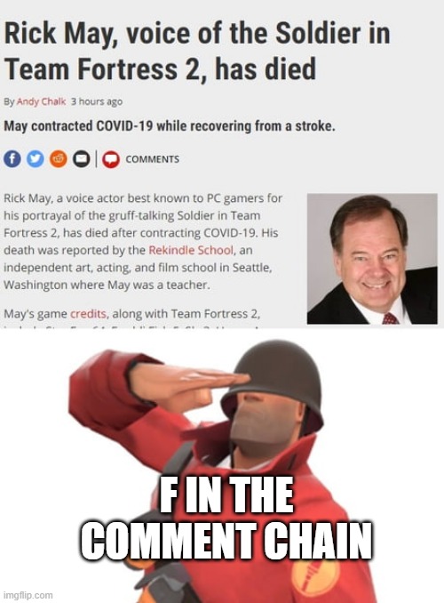 I know it late, im just reminding | F IN THE COMMENT CHAIN | made w/ Imgflip meme maker