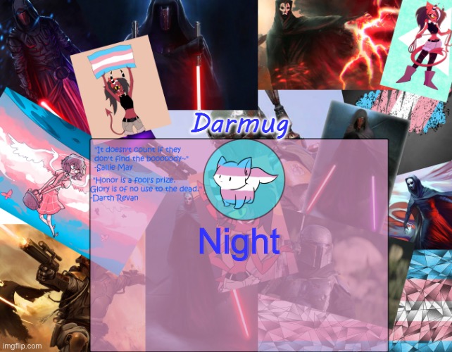 Darmug's announcement template | Night | image tagged in darmug's announcement template | made w/ Imgflip meme maker
