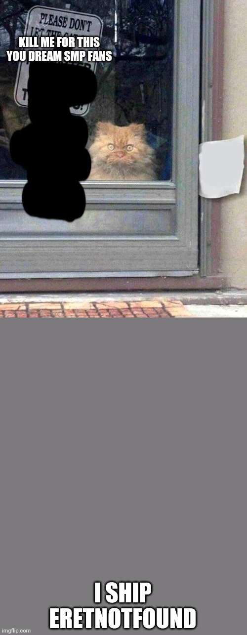 Monarch x Monarch | KILL ME FOR THIS YOU DREAM SMP FANS; I SHIP ERETNOTFOUND | image tagged in please dont' let the cat out | made w/ Imgflip meme maker